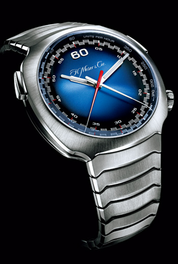 疾速者計時錶的流暢外型，與30年代快速火車空氣力學設計相符合。
